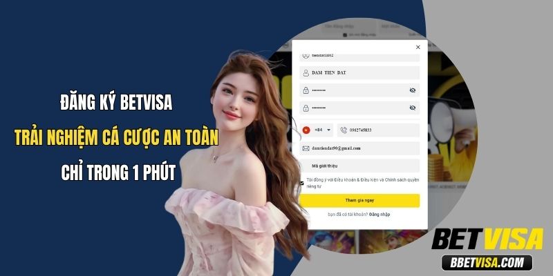 Đăng Ký Betvisa Trải Nghiệm Cá Cược An Toàn Trong 1 Phút